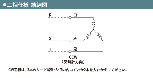 三相仕様  結線図